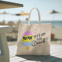 hallo zomer met typografie tropische Canvas tas