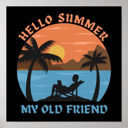 hallo ZOMER MIJN OUDE VRIEND Poster (Voorkant)