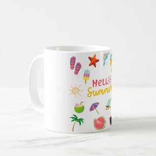 Hallo Zomer Mok – Pret en Zonnige Koffiekop