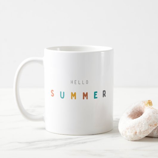 hallo zomer Mokken modern (Met donut)
