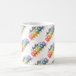 Hallo Zomer Nepgaren Ontwerp Koffiemok