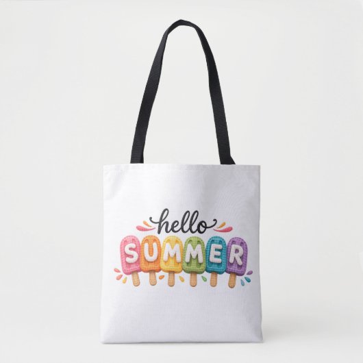 Hallo Zomer Nepgaren Ontwerp Tote Bag (Voorkant)