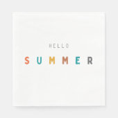 hallo zomer papier servet modern (Voorkant)