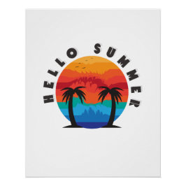 Hallo Zomer Perfect Poster