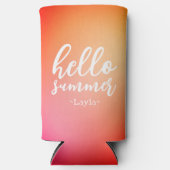 Hallo Zomer Persoonlijk Seltzer Blikjeskoeler (Voorkant)