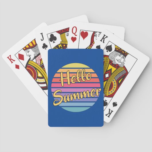 Hallo Zomer Pokerkaarten (Achterkant)