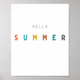 hallo zomer. Poster en Prints