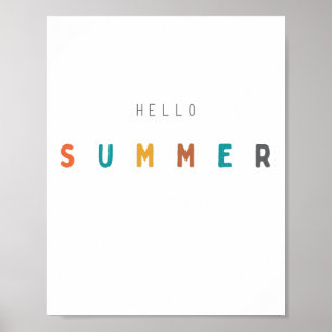 hallo zomer. Poster en Prints