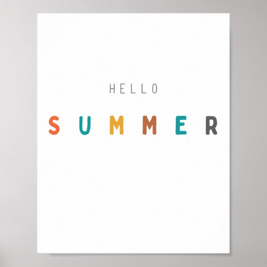 hallo zomer. Poster en Prints (Voorkant)