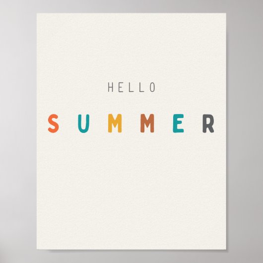hallo zomer. Poster en Prints (Voorkant)