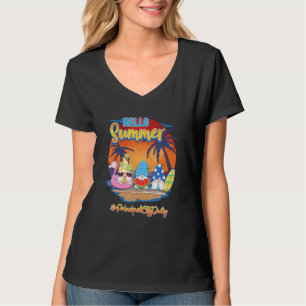 Hallo Zomer Principal 3 Off Duty Gnomes School T-shirt