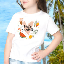Hallo Zomer Quote Kleurrijk Grappig Grafisch Kids