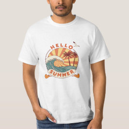 Hallo Zomer: Retro Beach Vibes T-shirt