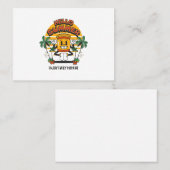 Hallo Zomer Retro Mascot Visitekaartje (Voorkant / Achterkant)