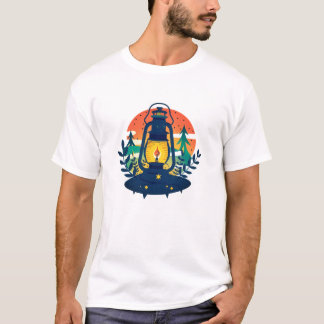 Hallo Zomer Retro Palmboom Zonsondergang Grafische T-shirt