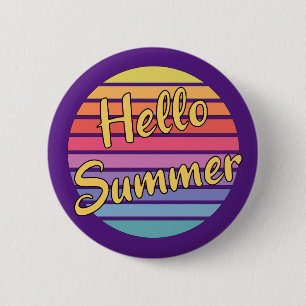 Hallo Zomer Ronde Button 5,7 Cm