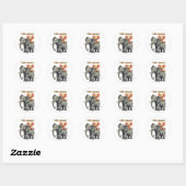 Hallo zomer ronde sticker (Vel)