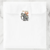 Hallo zomer ronde sticker (Tas)