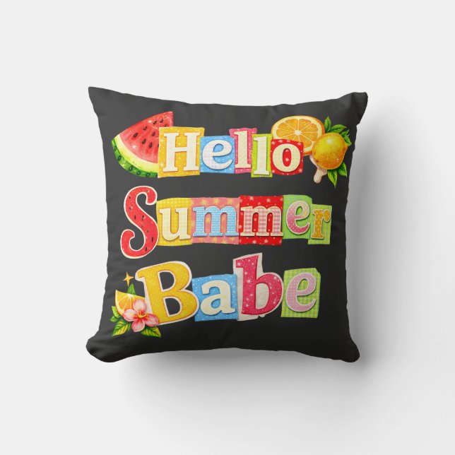 Hallo zomer schatje kussen (Voorkant)