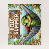Hallo Zomer Schildpad Legpuzzel (Verticaal)