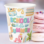 Hallo Zomer! School's Out Zomer Zwembad Party Papieren Bekers