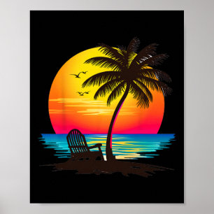 Hallo Zomer Sfeer Vakantie Mannen Vrouwen Strand C Poster