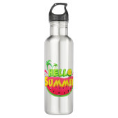 hallo Zomer-stalen waterflesje Waterfles (Voorkant)