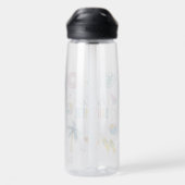 Hallo Zomer Strand Pret Retro Design Waterfles (Achterkant)