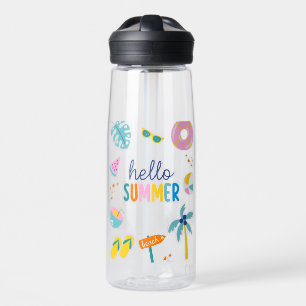 Hallo Zomer Strand Pret Retro Design Waterfles