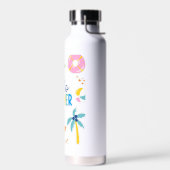 Hallo Zomer Strand Pret Retro Design Waterfles (Links)