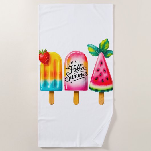 Hallo Zomer  Strandlaken (Voorkant)