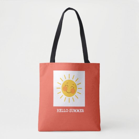 Hallo Zomer Sunburst Tote Bag (Voorkant)