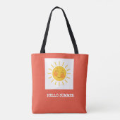 Hallo Zomer Sunburst Tote Bag (Achterkant)