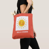 Hallo Zomer Sunburst Tote Bag (Dichtbij)