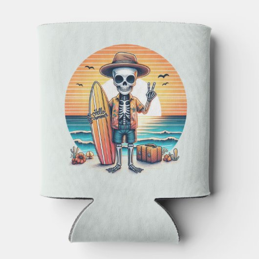 Hallo Zomer - Surfer Blikjeskoeler (Achterkant)