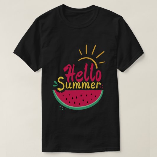 hallo zomer t-shirt (Design voorkant)