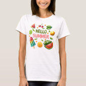 Hallo zomer  t-shirt (Voorkant)