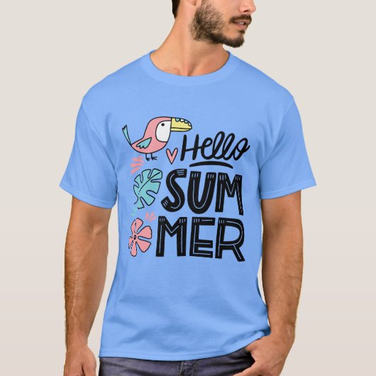hallo zomer t-shirt (Voorkant)
