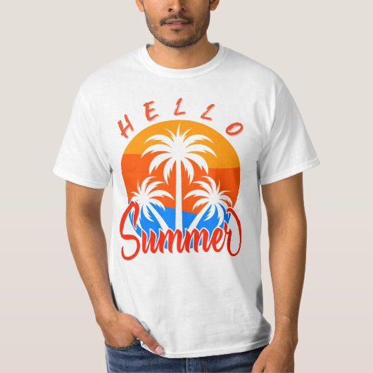 Hallo Zomer  T-shirt (Voorkant)