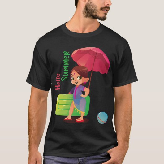 Hallo zomer t-shirt (Voorkant)