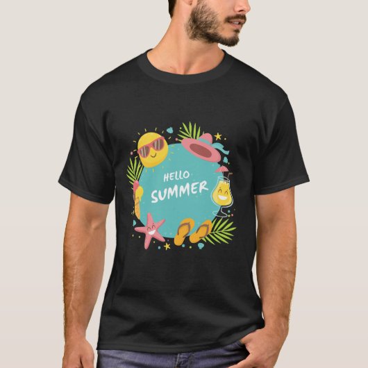 hallo zomer t-shirt (Voorkant)