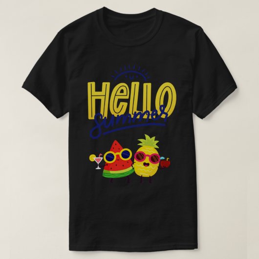 hallo zomer t-shirt (Design voorkant)
