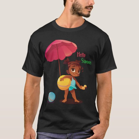 hallo zomer t-shirt (Voorkant)