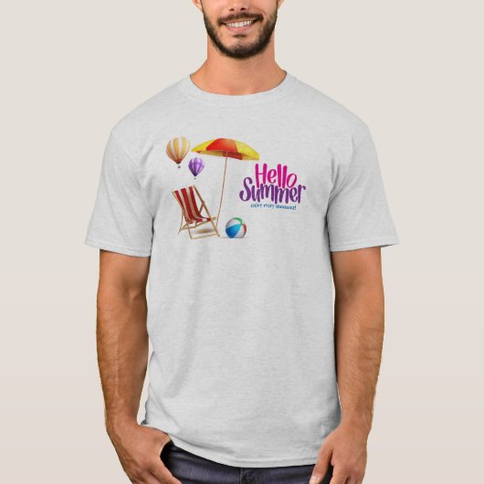 Hallo zomer t-shirt (Voorkant)