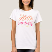 hallo "Zomer T-shirt | Sunshine & Fun Graphic T-sh (Voorkant)