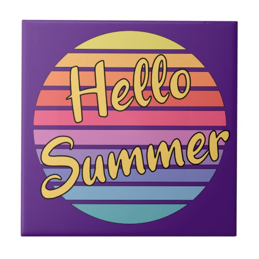 Hallo Zomer Tegeltje (Voorkant)
