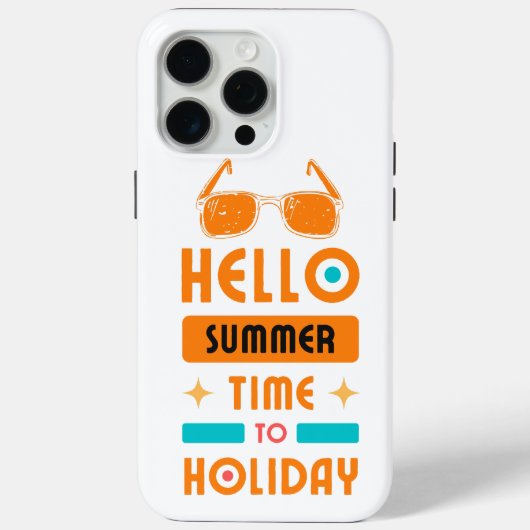 hallo zomer, tijd tot vakantie Case-Mate iPhone case (Achterkant)