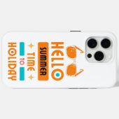 hallo zomer, tijd tot vakantie Case-Mate iPhone case (Achterkant (horizontaal))