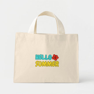 Hallo Zomer Tiny Tote Mini Tote Bag