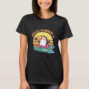 Hallo Zomer, Toekan op Surfplank T-shirt